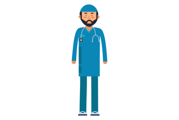 Bearded Doctor Character: Graphics and Illustrations Review