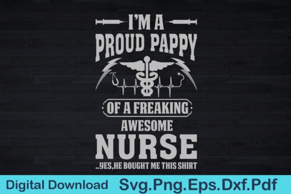 Funny Nurse Pappy Graphics for T-Shirt Designs
