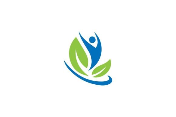 Human Medical Health Logo Icon Design for Graphics and Logos