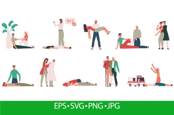 Medical First Aid Graphics and Illustrations Review
