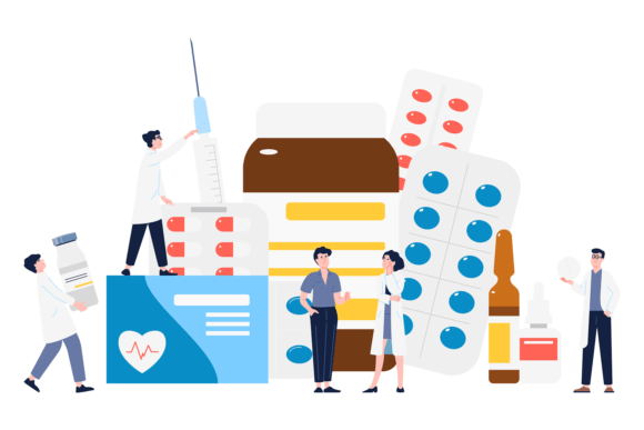 Medical Treatment Illustration: Doctors Graphics and Illustrations