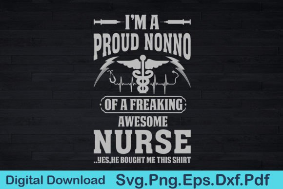 Nurse Nonno Graphics for T-Shirt Designs