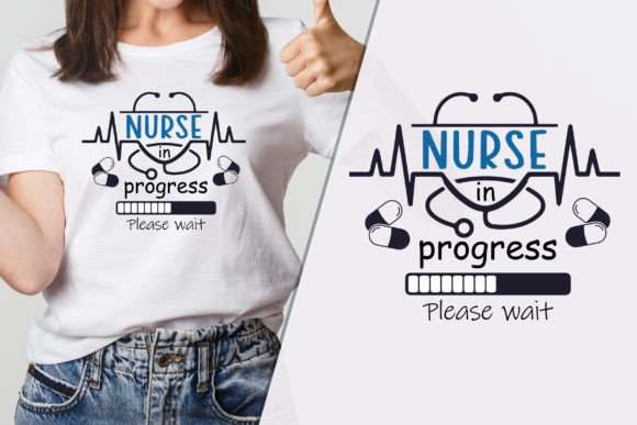 Nurse Progressing Trendy T-Shirt Graphics